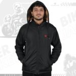 103- Hooded Windbreaker With Inner Padding - Black (উইলসন জ্যাকেট - ব্ল্যাক)
