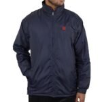 104- Hooded Windbreaker With Inner Padding - Navy Blue (উইলসন জ্যাকেট - নেভি ব্লু) - Image 2