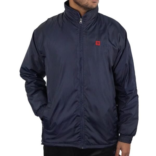 104- Hooded Windbreaker With Inner Padding - Navy Blue (উইলসন জ্যাকেট - নেভি ব্লু) - Image 2