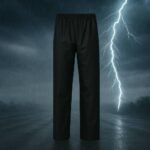 100% Waterproof Heat sealing Raincoat for men (Black) - Image 3
