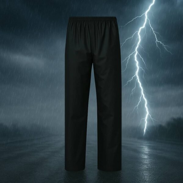 100% Waterproof Heat sealing Raincoat for men (Black) - Image 3