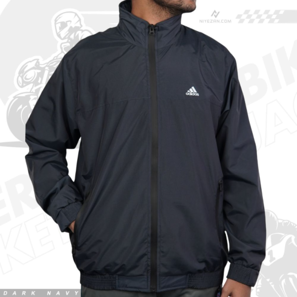 Lightweight Hooded Windbreaker - Dark Navy (ডার্ক নেভি) - Image 1