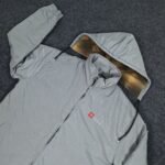 102- Hooded Windbreaker With Inner Padding - Ash (উইলসন জ্যাকেট - অ্যাশ) - Image 2