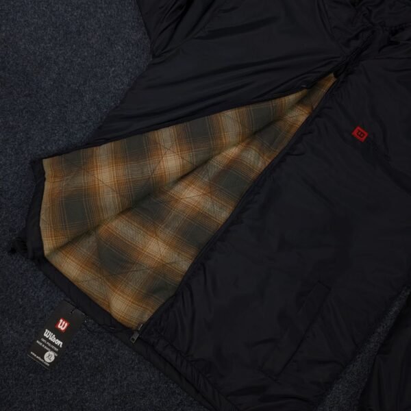 103- Hooded Windbreaker With Inner Padding - Black (উইলসন জ্যাকেট - ব্ল্যাক) - Image 3