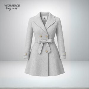 Women's Long Coat- White