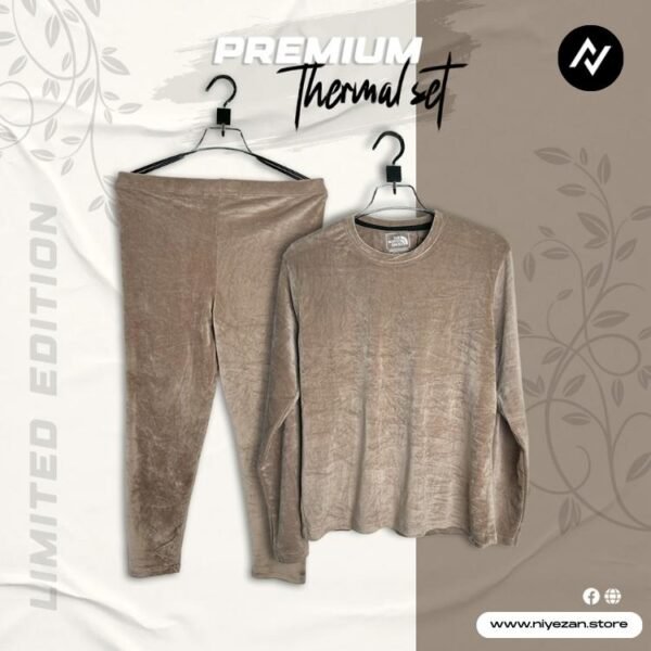 Velvet Thermal Set- Cream - Image 1