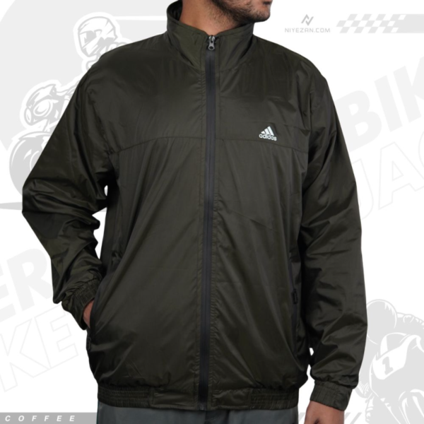 Lightweight Hooded Windbreaker - Dark coffee (ডার্ক কফি) - Image 1