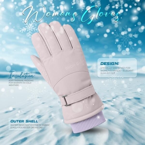 China Women's Hand Gloves-Blush Pink - Image 1