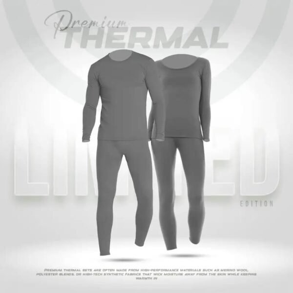 Unisex Premium Thermal 1 Set- Ash - Image 1