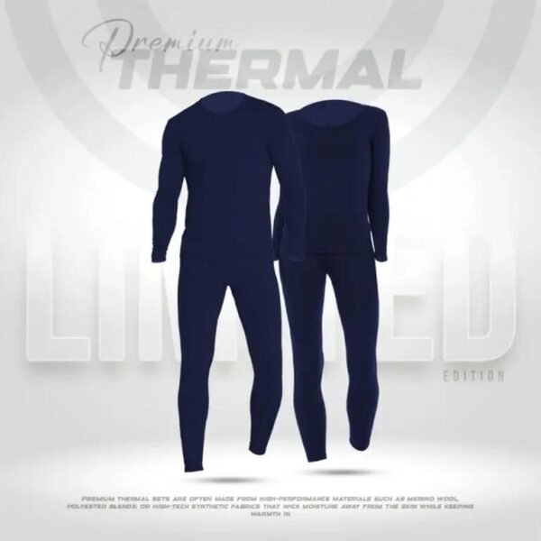 Unisex Premium Thermal 1 Set- Navy - Image 1