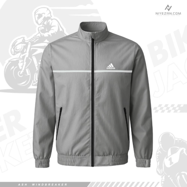 Solid Windbreaker - Ash - Image 1