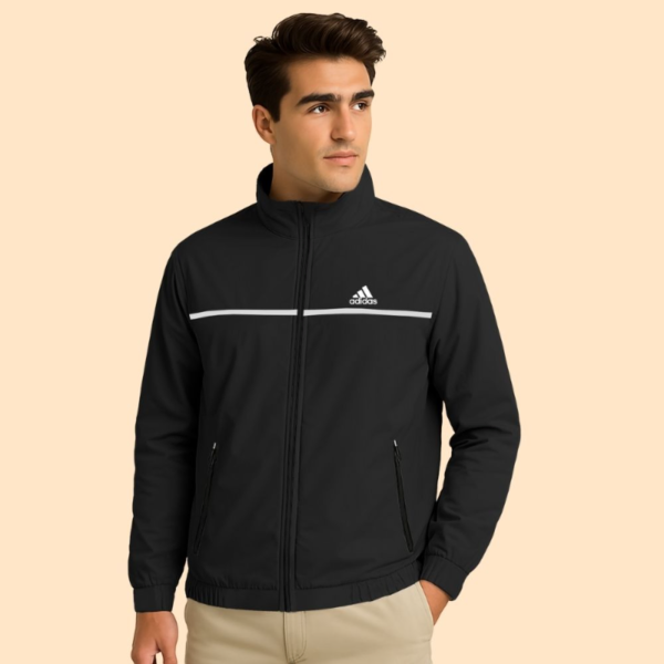 Solid Windbreaker - Black - Image 2