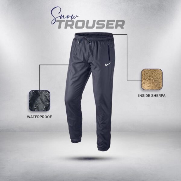 Snow Trouser- Black With Cuff - Image 1