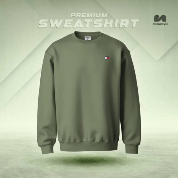 Sweatshirt - Green - Image 1