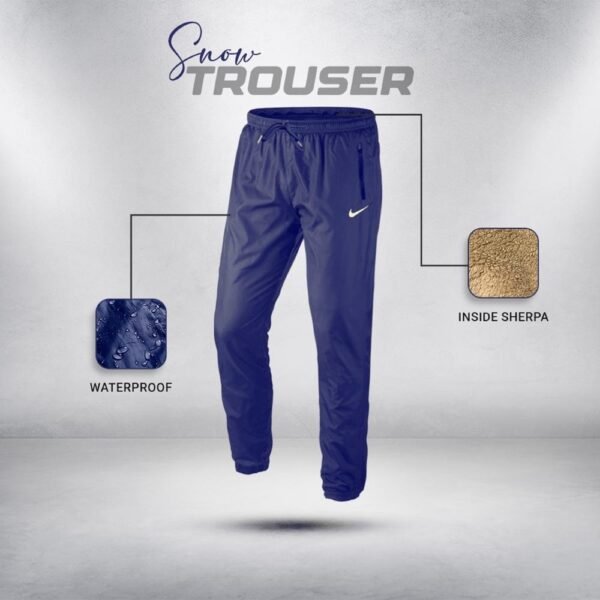 Snow Trouser- Navy Blue With Cuff - Image 1